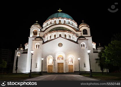 The Cathedral of Saint Sava - is the largest Orthodox church in the world