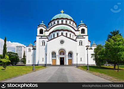 The Cathedral of Saint Sava - is the largest Orthodox church in the world