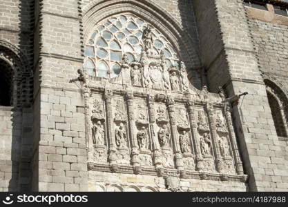 The catholic cathedral in Avila /12th-14th centuries/,detail,Spain