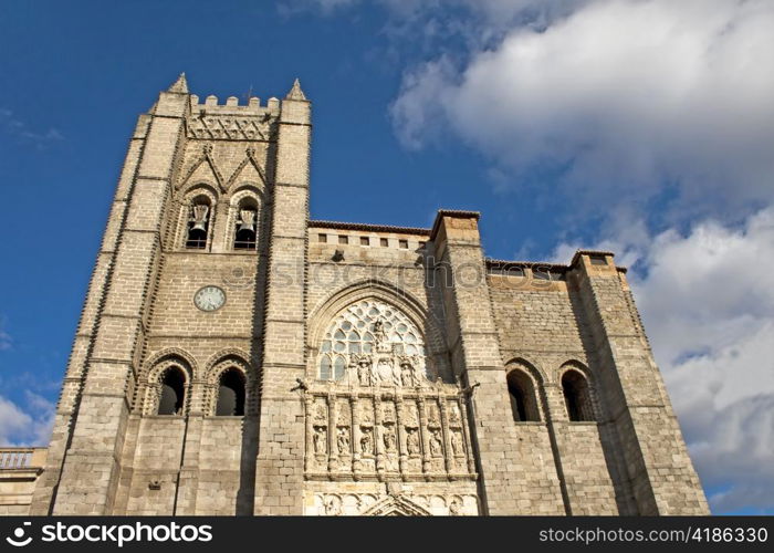 The catholic cathedral in Avila /12th-14th centuries/,Spain