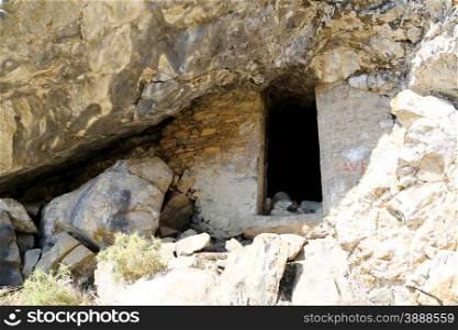 The cave of Zeus at the Naxos Island