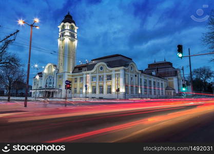 The central railway station in Burgas, Bulgaria