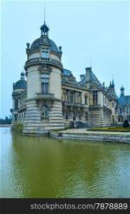 The Chateau de Chantilly (France). The Grand Chateau rebuilt in 1870 s (architect Honore Daumet).