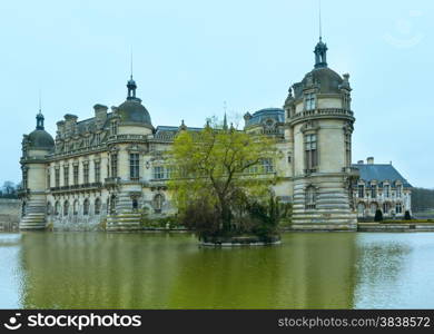 The Chateau de Chantilly (France). The Grand Chateau rebuilt in the 1870 s (architect Honore Daumet).