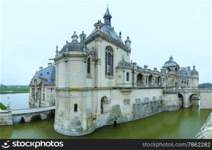 The Chateau de Chantilly (France). The Grand Chateau rebuilt in the 1870 s (architect Honore Daumet).