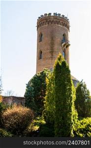The Chindia Tower or Turnul Chindiei is a tower in the Targoviste Royal Court or Curtea Domneasca monuments ensemble in downtown Targoviste, Romania