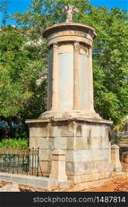 The choragic monument of Lysicrates (334-333 BC) in Plaka district in Athens, Greece