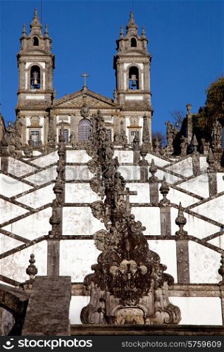 The church Bom Jesus do Monte in the town of Braga, north of Portugal