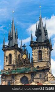 The Church of Our Lady before Tyn, from Old Town Square (Stare Mesto, Prague, Czech Republic)
