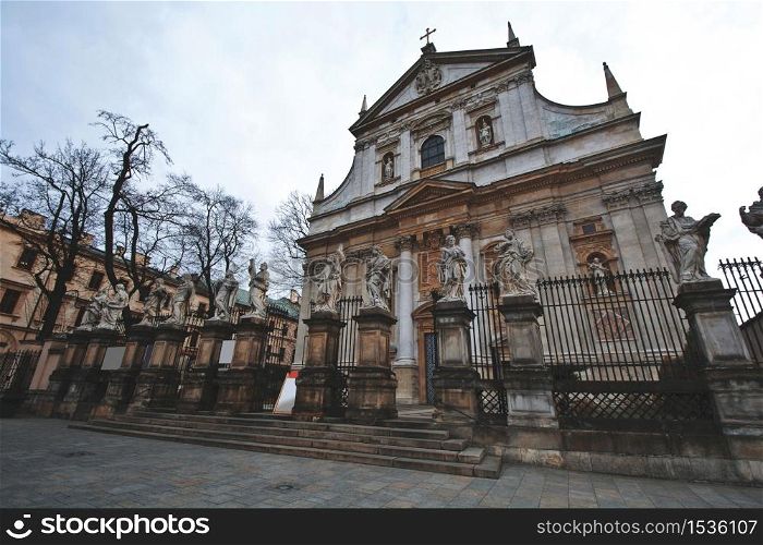 The church of Peter and Paul in Cracow, Poland.