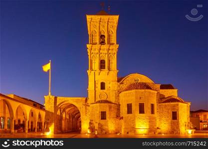 The Church of Saint Lazarus (Agios Lazaros) at night, Larnaca , Cyprus