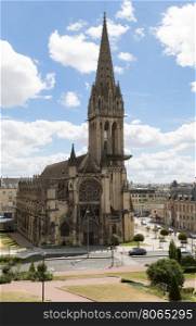 The Church of Saint Pierre is a Roman Catholic church dedicated to Saint Peter situated in the center of Caen in Normandy, northern France