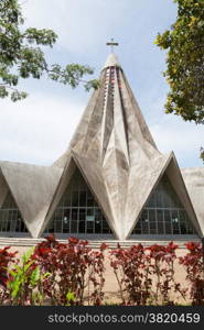 The church of San Antonio de Maputo which has a very unique star shaped architecture resembling an orange squeezer.