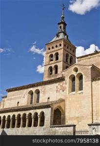 The Church of San Martin in Segovia, Spain, was built in the 12th century in Romanesque style.