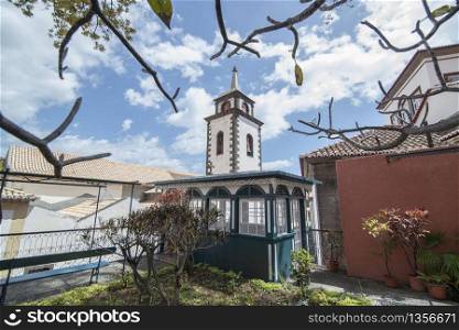 the church of Sao Pedro in the city centre of Funchal on the Island Madeira of Portugal. Portugal, Madeira, April 2018. PORTUGAL MADEIRA FUNCHAL CURCH SAO PEDRO