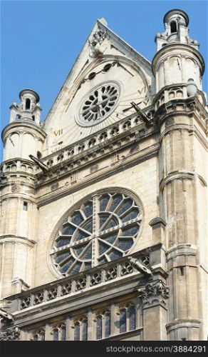 The Church of St Eustace, Paris. The present building was built between 1532 and 1632. Architects are unknown.
