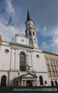 The Church on Michaelerplatz, Vienna, Austria - front view