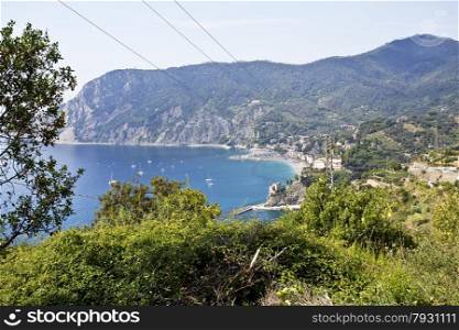 The Cinque Terre Coast is a rugged portion of coast on the Italian Riviera.