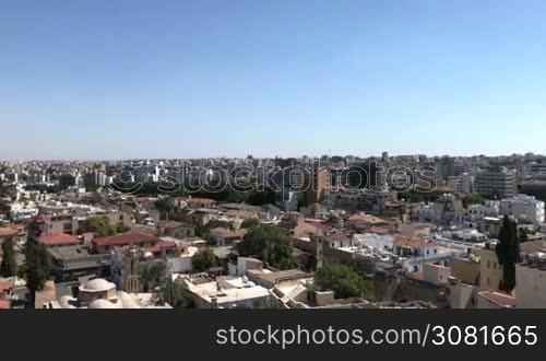 The city center of the southern side of Nicosia, Cyprus