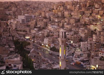 The City Centre of the City Amman in Jordan in the middle east.. ASIA MIDDLE EAST JORDAN AMMAN