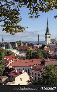 The city of Tallinn in Estonia. The Old Town is one of the best preserved medieval cities in Europe and is a UNESCO World Heritage Site. Tallinn is the capital of Estonia, and a major port on the Gulf of Finland.
