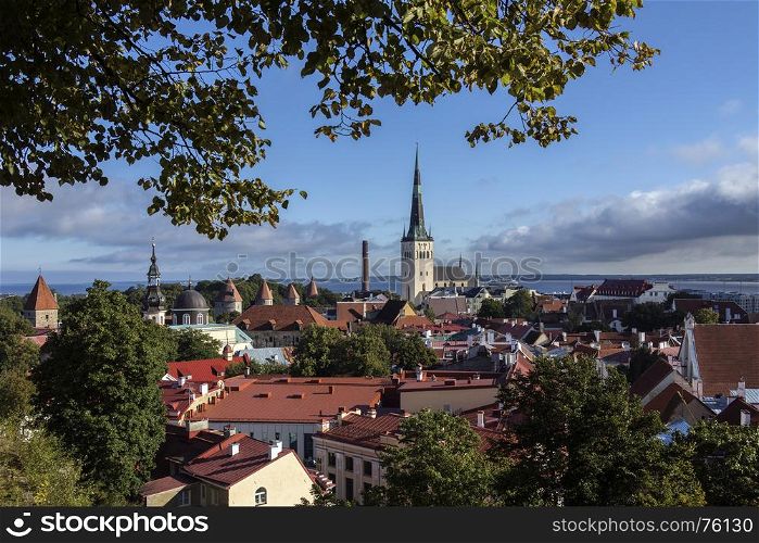 The city of Tallinn in Estonia. The Old Town is one of the best preserved medieval cities in Europe and is a UNESCO World Heritage Site. Tallinn is the capital of Estonia, and a major port on the Gulf of Finland.