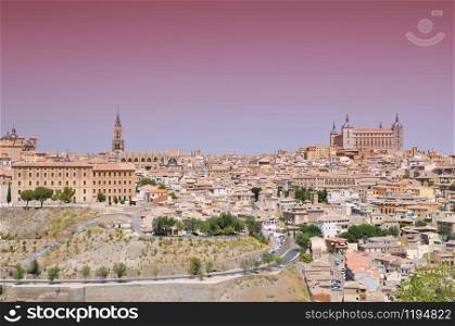 The city of Toledo view from a viewpoint.&#xA;
