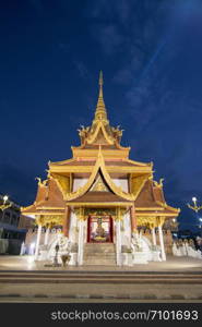 the city Pillar Shrine in the old Town the city centre of Phrae in the north of Thailand. Thailand, Phrae November, 2018.. THAILAND PHRAE CITY PILLAR SHRINE