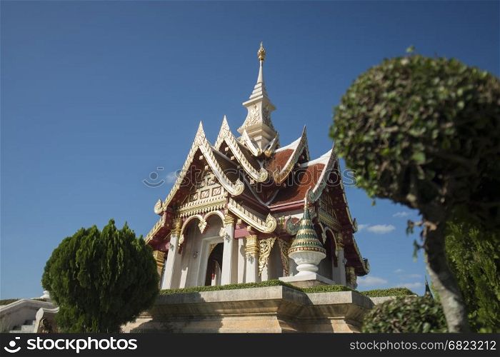 the City Shrine in the city of Udon Thani in the Isan in Northeast Thailand.. THAILAND ISAN UDON THANI CITY SHRINE