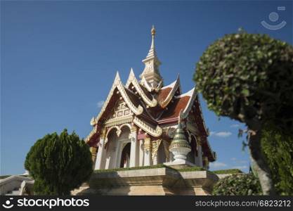 the City Shrine in the city of Udon Thani in the Isan in Northeast Thailand.. THAILAND ISAN UDON THANI CITY SHRINE