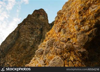 The cliffs and mountains of Cape Fiolent in Crimea