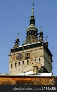 The Clock Tower, built in 1648, Singisoara, Romania.