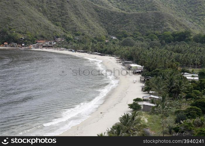 the coast in the town of chuao on the caribbean coast in Venezuela.. SOUTH AMERICA VENEZUELA CHUAO COAST