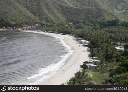 the coast in the town of chuao on the caribbean coast in Venezuela.. SOUTH AMERICA VENEZUELA CHUAO COAST