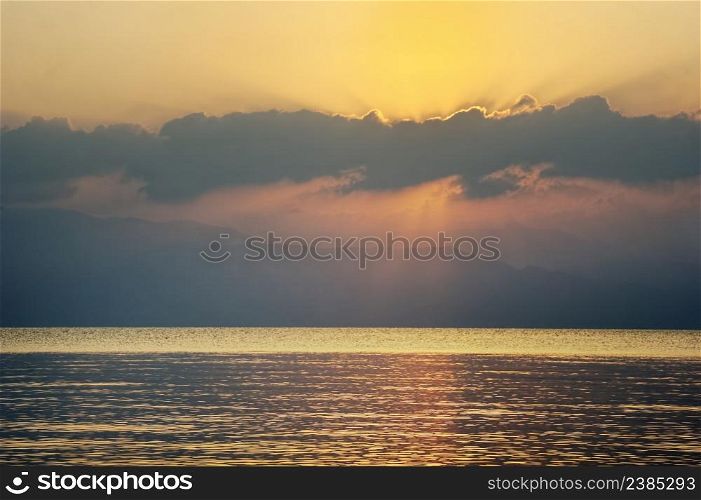 The coast of the Dead Sea near Ein Gedi nature reserve in Israel. Dead Sea