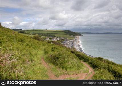 The Coastal Path towards Beesands, Devon, England.