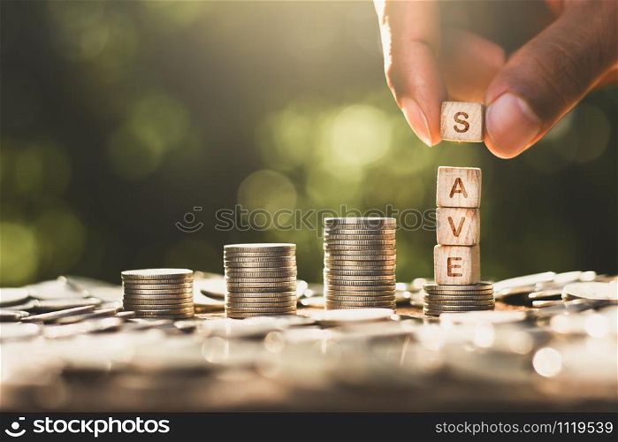 The coins were stacked in three rows and with the hands of a man picking up the letters, they were saved.