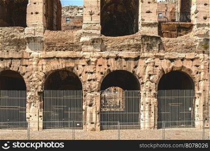 The Colosseum in Rome. Close up