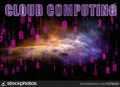 The concept of it cloud computing. Concept of IT cloud computing