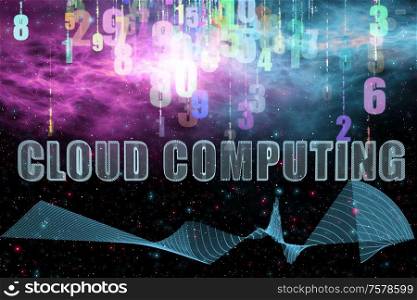 The concept of it cloud computing. Concept of IT cloud computing
