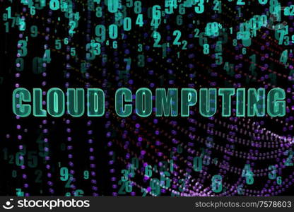 The concept of it cloud computing. Concept of IT cloud computing