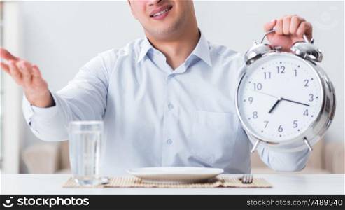The concept of slow service in restaurants. Concept of slow service in restaurants