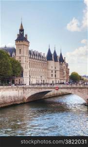 The Conciergerie building in Paris, France on a sunny day