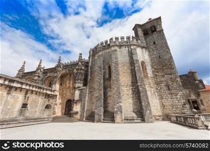 The Convent of the Order of Christ is a religious building and Roman Catholic building in Tomar, Portugal