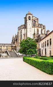 The Convent of the Order of Christ is a religious building and Roman Catholic building in Tomar, Portugal