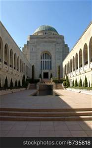 The courtyard of the Australian War Memorial in Canberra, Australian Capital Territory, Australia