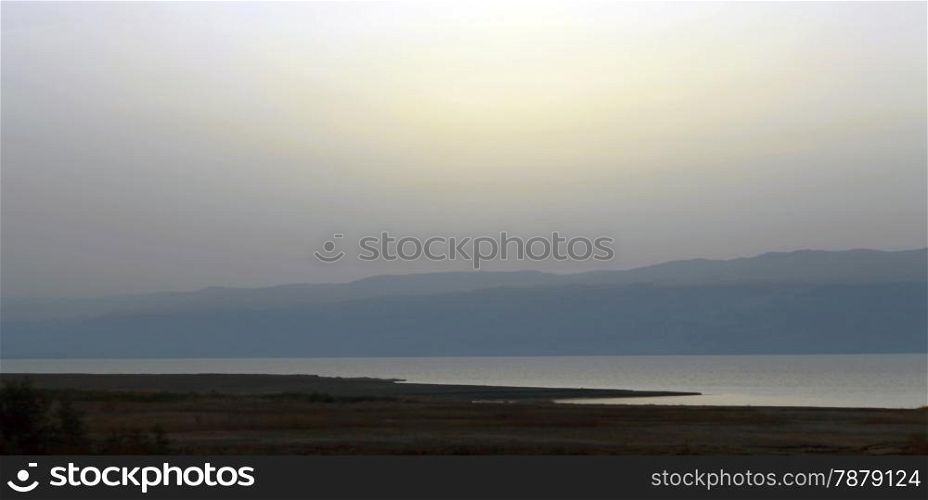 The Dead sea landscape before a sunrise