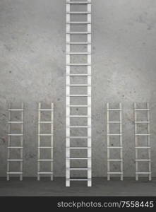 The different ladders in career progression concept. Different ladders in career progression concept