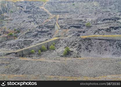 The disused remains on Dinorwic Slate Quarry,