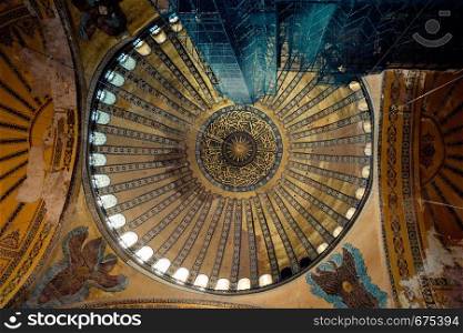 The Dome of Hagia Sophia in the view